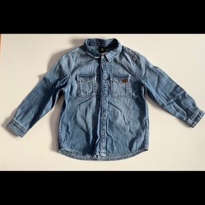 Kids button down jean shirt - unisex 🎁